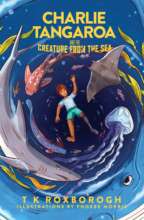 Charlie Tangaroa and the Creature from the Sea by T K RoxboroughCharlie Tangaroa and the Creature from the Sea childrens fantasy novel about Maori gods ocean creatures and adventure